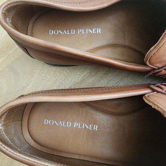 Donald Pliner Shoes Mens Size 10.5 Leather Bit Loafers Slip On Dannie01